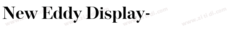 New Eddy Display字体转换